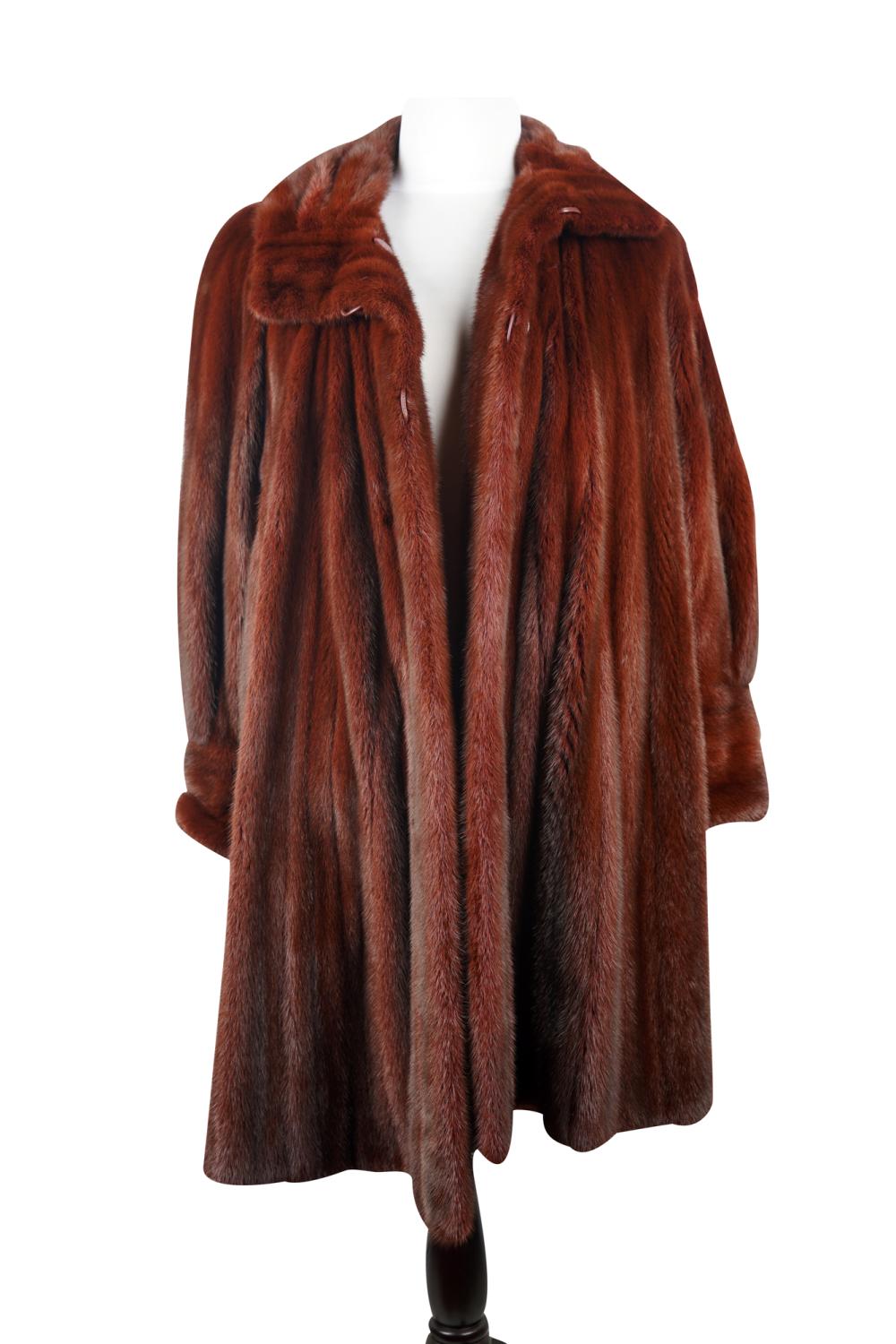RED FUR COATCondition: good, no