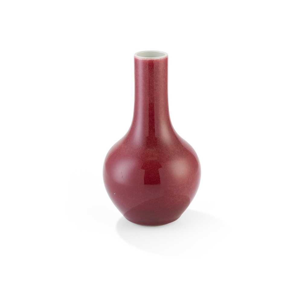 RED-GLAZED BOTTLE VASE ????potted