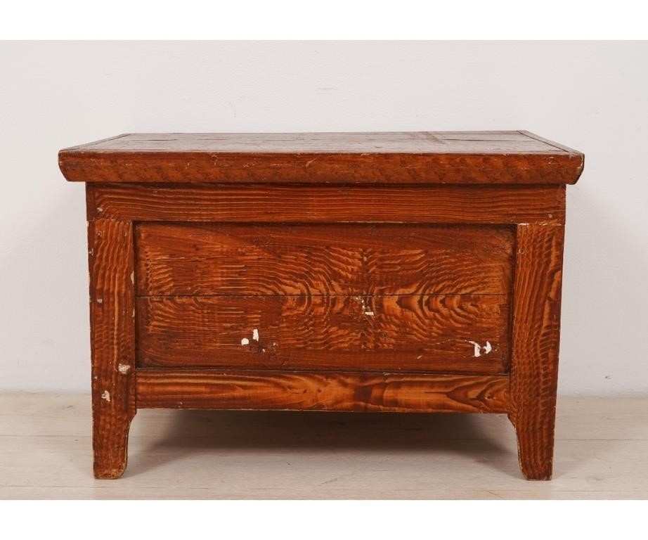 Red grain painted small storage
