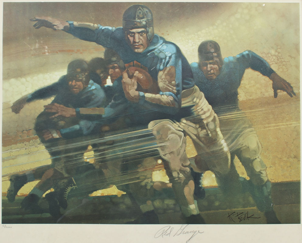 RED GRANGE LIVING LEGENDS SIGNED