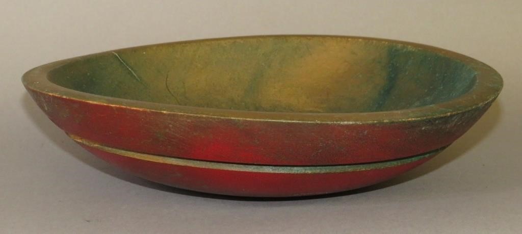 RED & GREEN PAINTED WOODEN