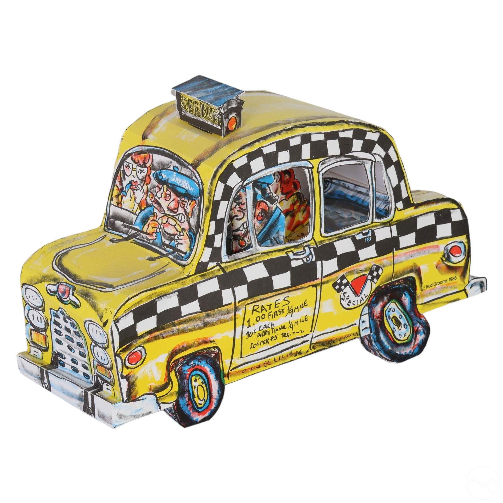 RED GROOMS B.1937 POP ART 3D RUCKUS
