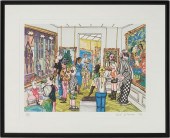 RED GROOMS SIGNED COLOR LITHOG
