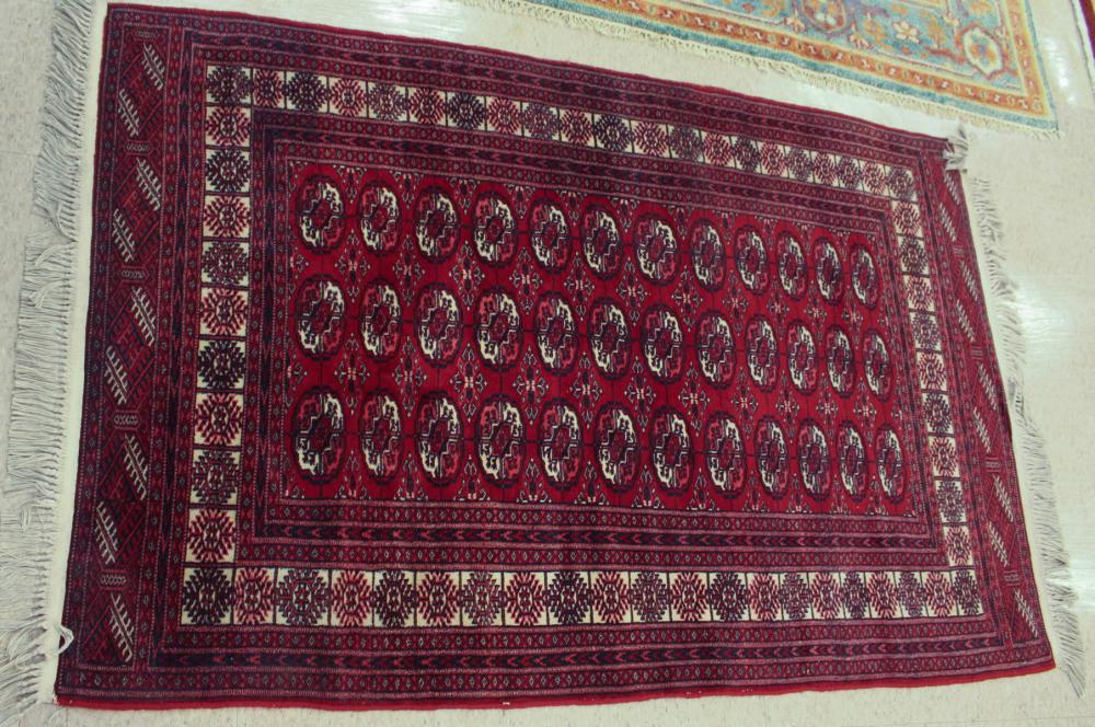RED INDO-BOKHARA AREA RUGRED