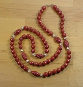 RED JASPER AND FOURTEEN KARAT