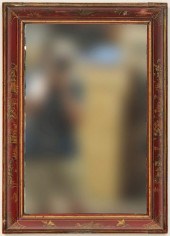RED LACQUERED & GILT CHINOISER