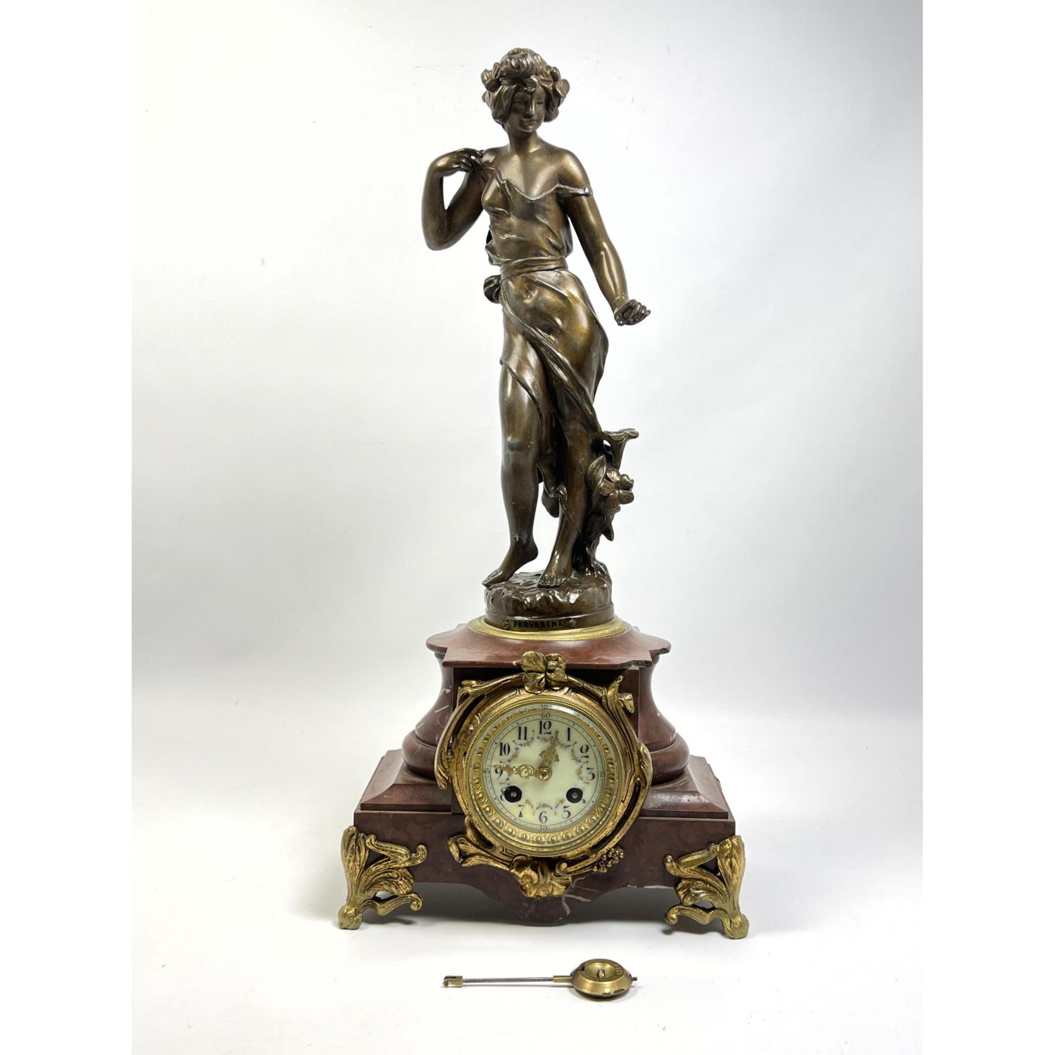 Red Marble French Sculpture