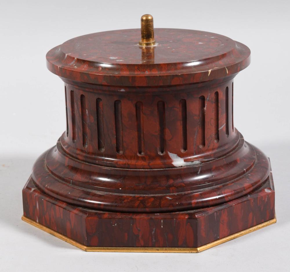 RED MARBLE NEOCLASSICAL SCULPTURE