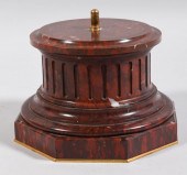 RED MARBLE NEOCLASSICAL SCULPT