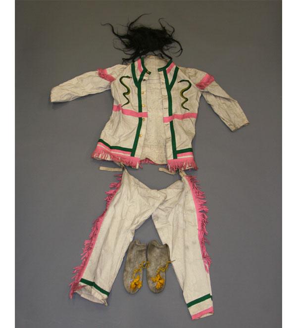 Red Men Lodge garb; white top and