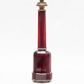 RED MOLDED GLASS TABLE LAMP27