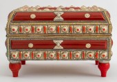 RED MOROCCAN DECORATIVE BOX Mo
