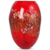 RED MURANO CRISTALLERIA VASEDE