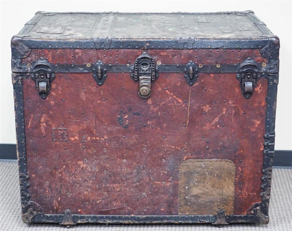 RED PAINTED AND METAL BOUND PACKING
