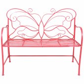 Red painted butterfly garden b