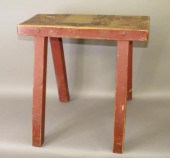 RED PAINTED MORTISE & PIN CONS