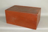 RED PAINTED POPLAR WOOD SLIDE-