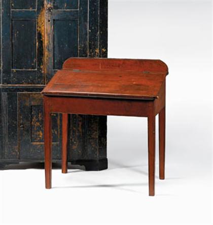 Red painted slant top school