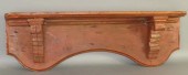 RED PAINTED SOFTWOOD CLOCK SHE