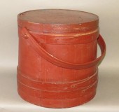 RED PAINTED SOFTWOOD FIRKINca.