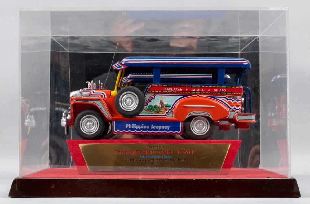 RED PHILIPPINE JEEPNEY, PRESENTED