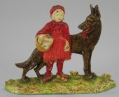 RED RIDING HOOD WITH WOLF DOOR