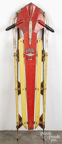 RED ROCKET CHILD'S PAINTED METAL