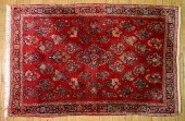 RED SAROUK RUGRed Sarouk rug.