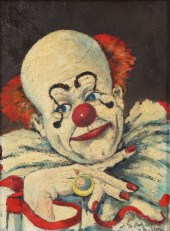 RED SKELTON, CLOWN WITH A PINK