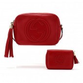 RED SOHO DISCO SHOULDER BAG AN