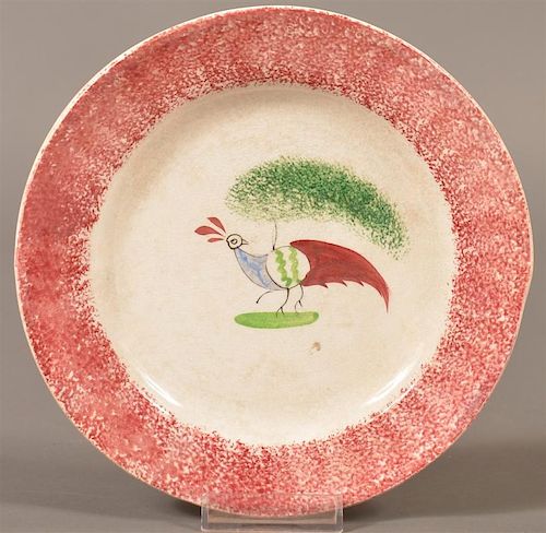 RED SPATTER CHINA PEAFOWL TODDY