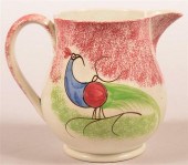 RED SPATTER PEAFOWL CHINA CREA