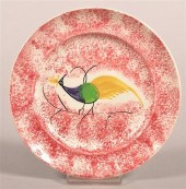 RED SPATTER PEAFOWL PATTERN PL