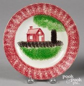RED SPATTER SHED PLATERed spat