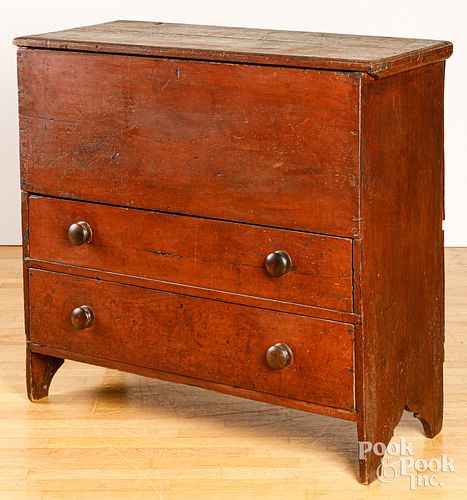 RED-STAINED MULE CHEST, EARLY