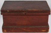 RED STAINED PINE CAPTAIN'S CHE