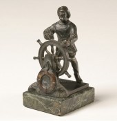 Red Star Line bronze figure of