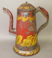 RED TOLE LIGHTHOUSE SHAPED COF
