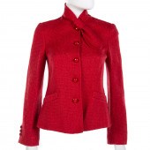 RED TWEED JACKET BY ARMANI COL