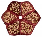 RED VELVET AND GOLD METALLIC T