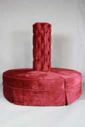 RED VELVET TUFTED BORNE the tu