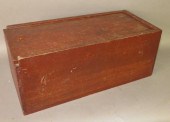 RED WASH PAINTED SLIDE LID SOF