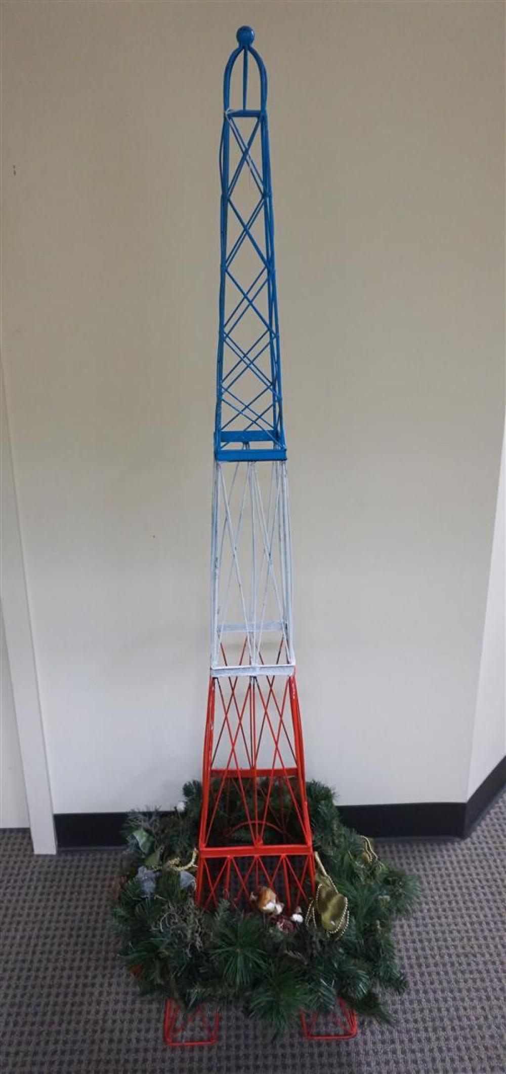 RED, WHITE AND BLUE PAINTED WIRE