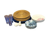 RED, WHITE & BLUE DINNERWARE A