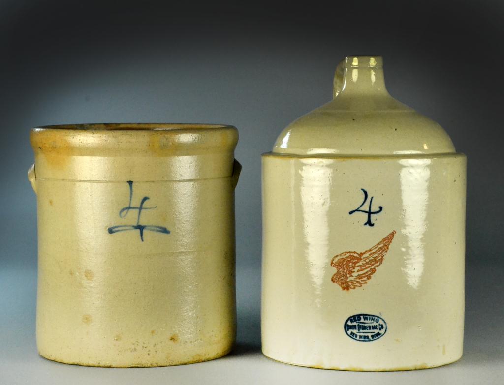 Red Wing Stoneware Jug &