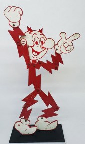 REDDY KILOWATT FOLK ART MECHAN