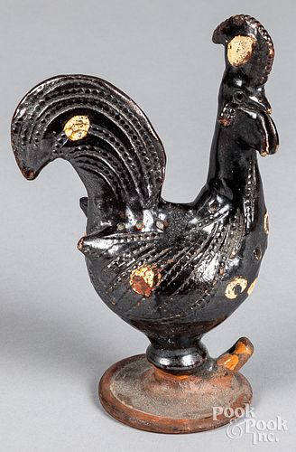 REDWARE BIRD WHISTLE, 19TH