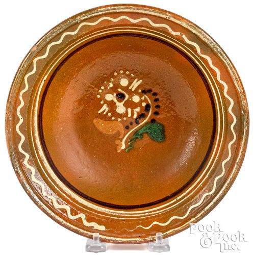 REDWARE BOWL, 19TH C.Redware