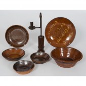 Redware Bowls Plus American. A