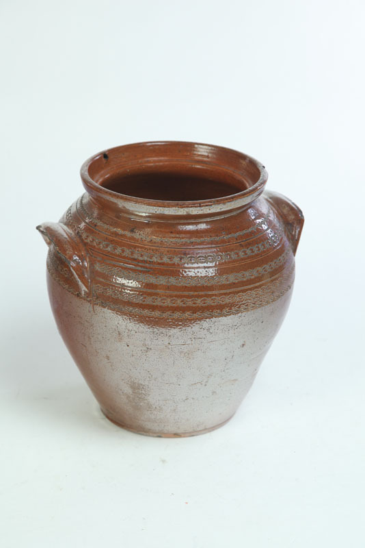 REDWARE CONTAINER.  Attributed to
